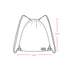 Drawstring Bag Black Dinosaur Print - H20ZSC_026