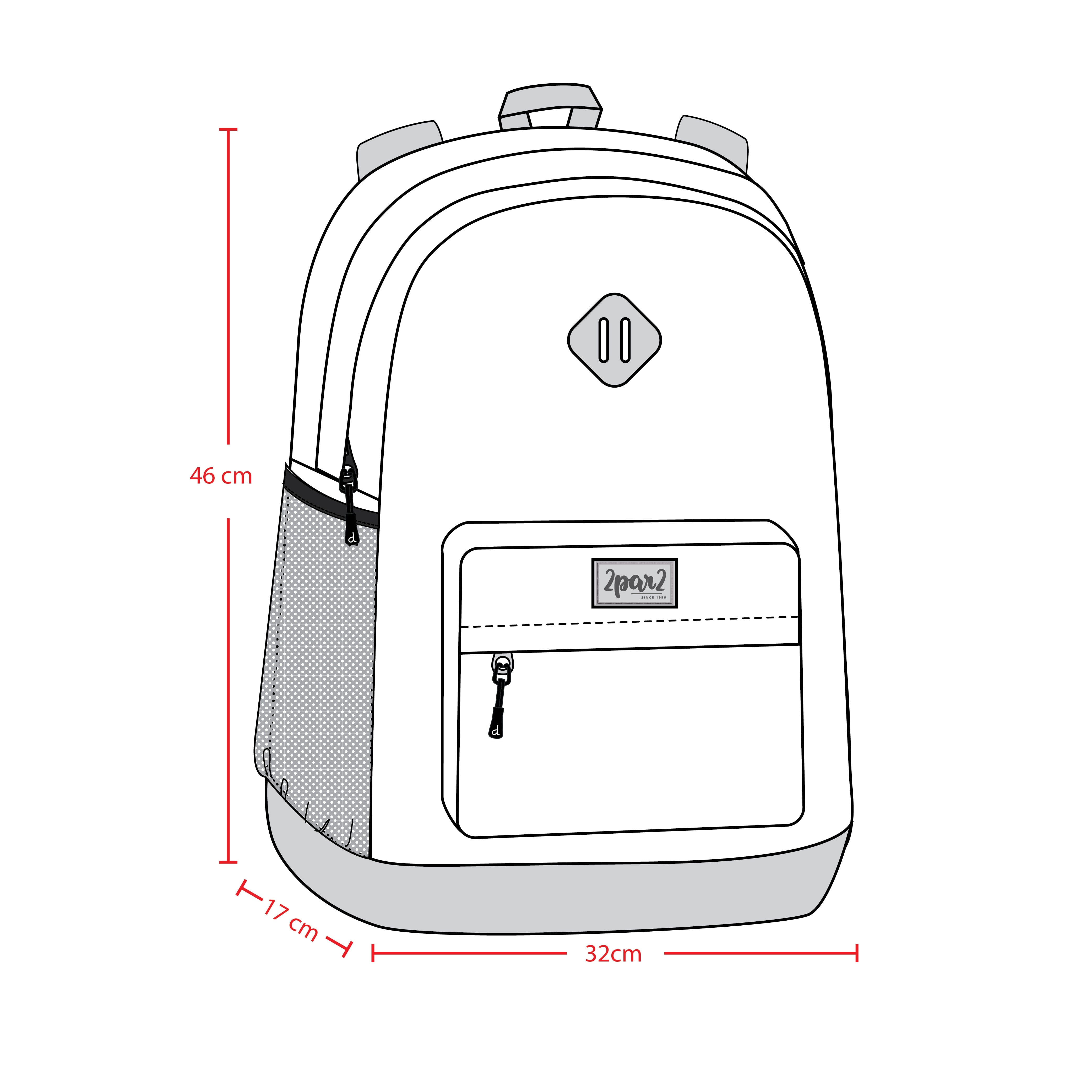 Kids Backpack Blue And Beige Gradient - H20ZSD_034